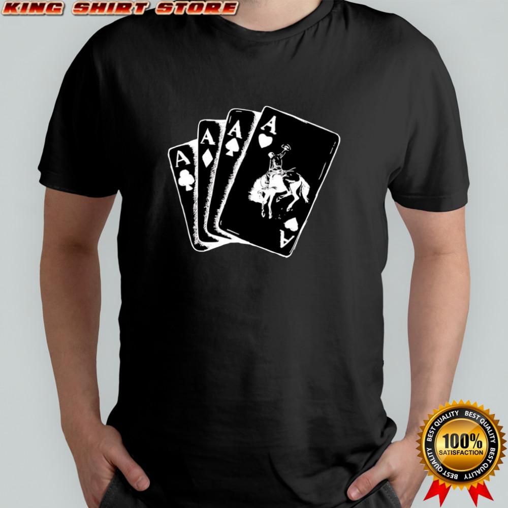 Ace card cowboy poker card games shirt
