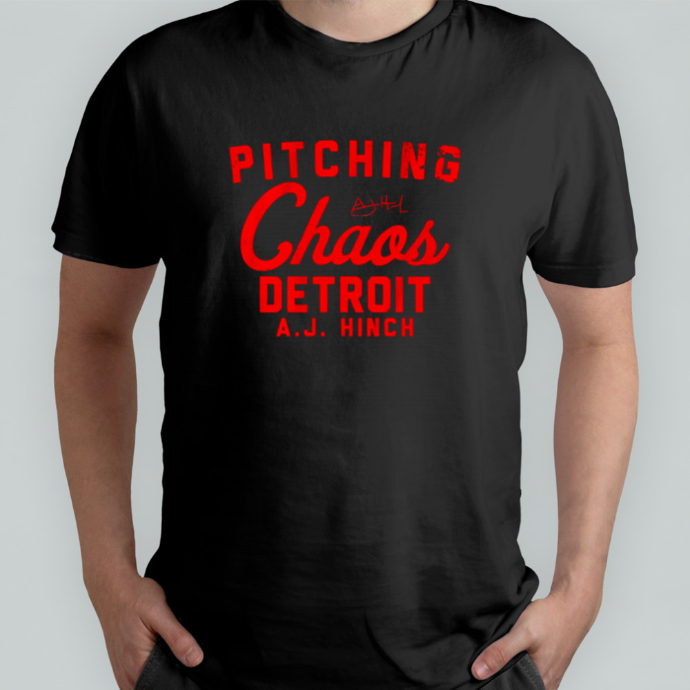 AJ Hinch Pitching Chaos Detroit Tigers signature shirt