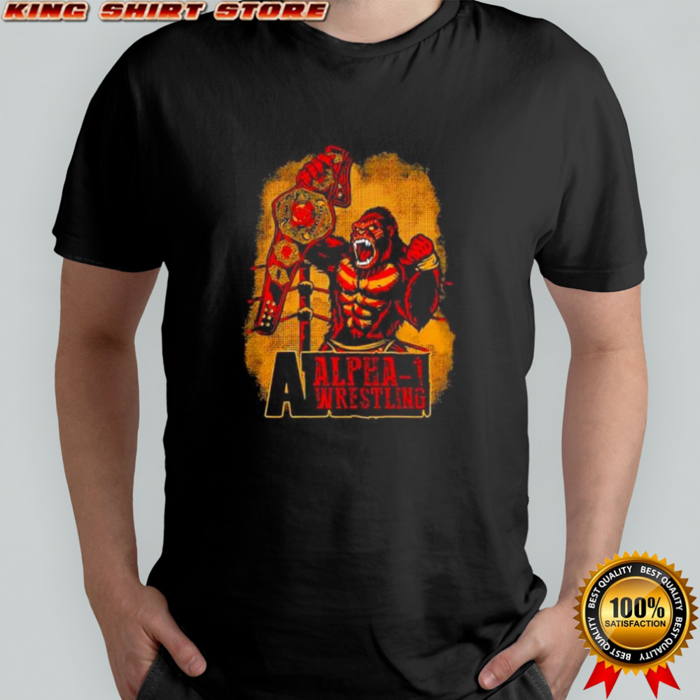 Alpha Wrestling A1 Champ Gorilla shirt