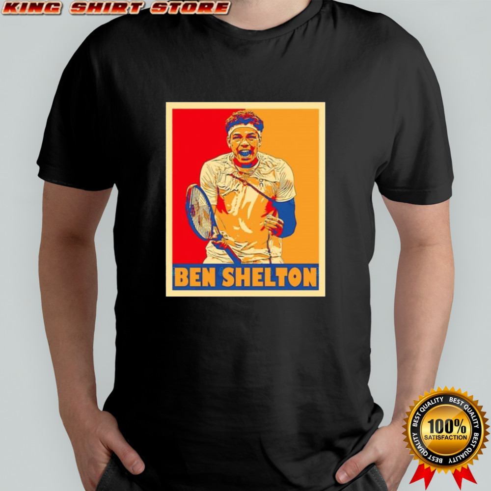 Ben Selton tennis player celebration graphic shirt
