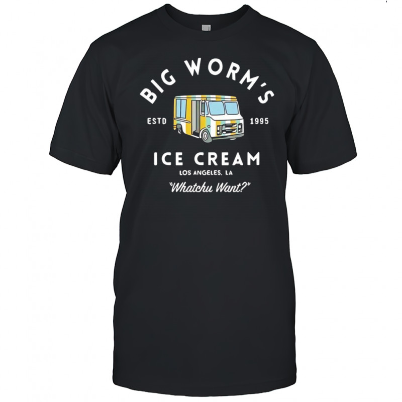 Big worm’s ice cream los Angeles LA 1995 shirt
