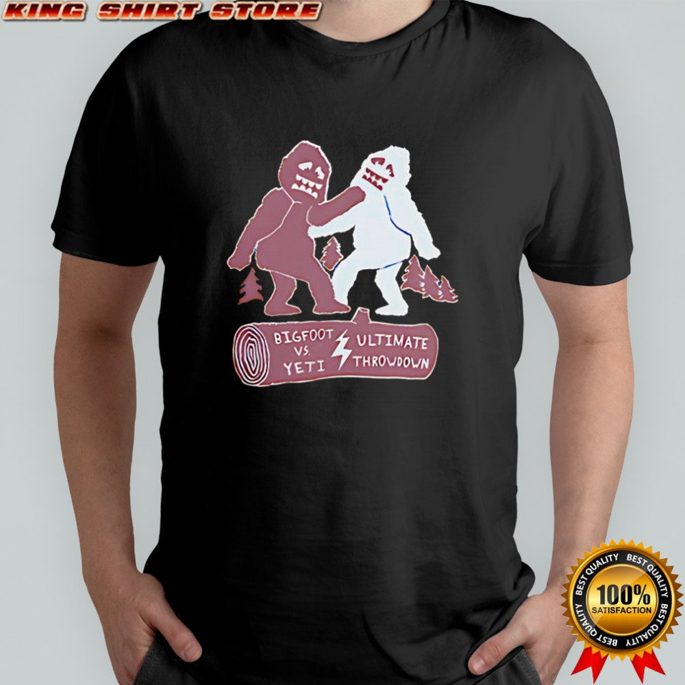 Bigfoot vs Yeti Ultimate Throwdown shirt