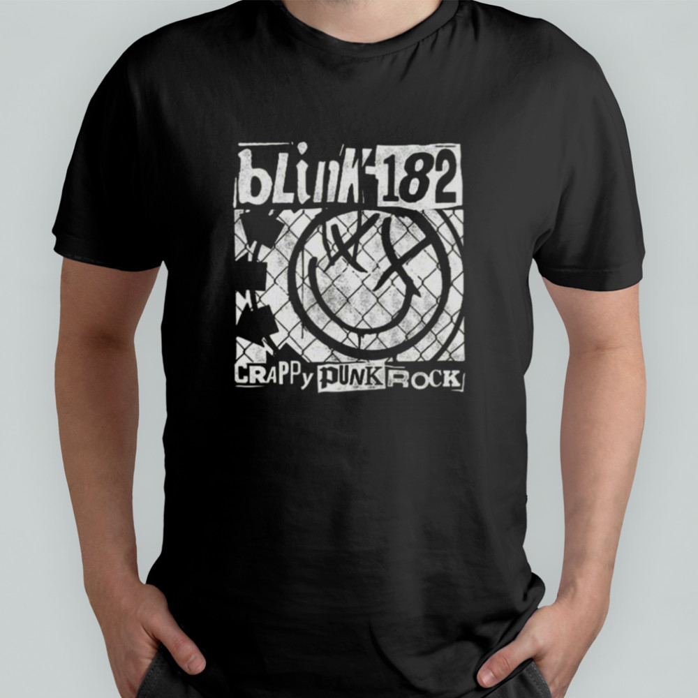 Blink 182 Crappy Punk Rock Smile Logo Tour Shirt
