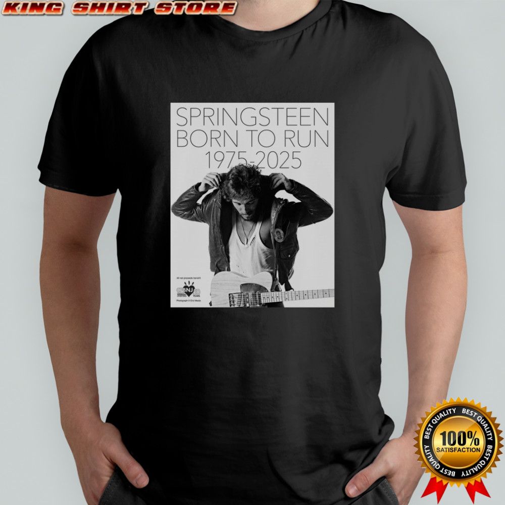 Bruce Springsteen Born To Run 50th Anniversary Poster T-Shirt