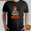 Bruh Halloween Boys Kids Gamer Mens Skeleton Video Gaming shirt