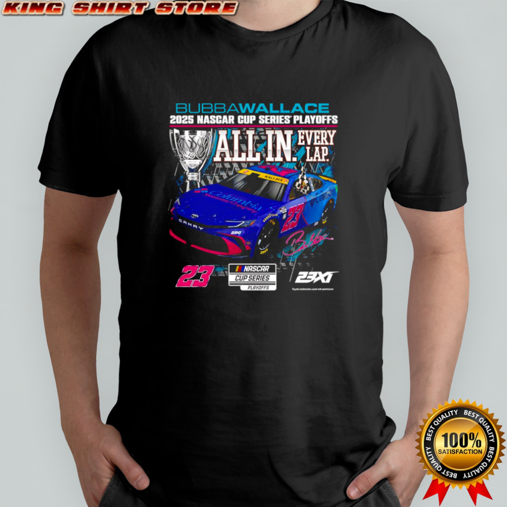 Bubba Wallace 23XI Racing 2025 NASCAR Cup Series Playoffs Columbia shirt