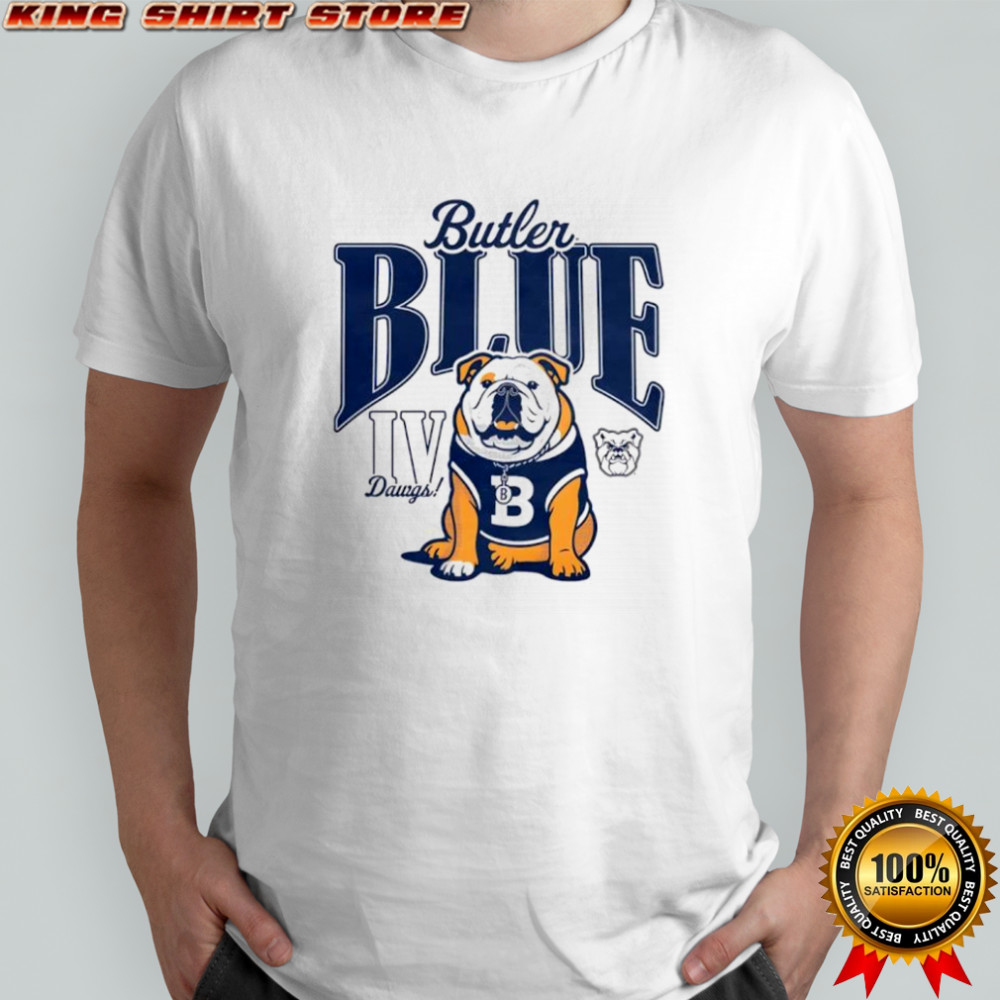 Butler University Blue IV Dawgs mascot graphic shirt