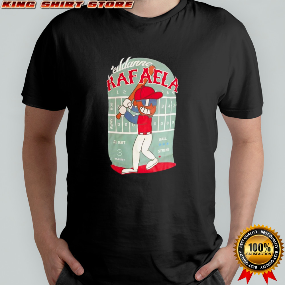 Ceddanne Rafaela Boston Red Sox player baseball cartoon shirt