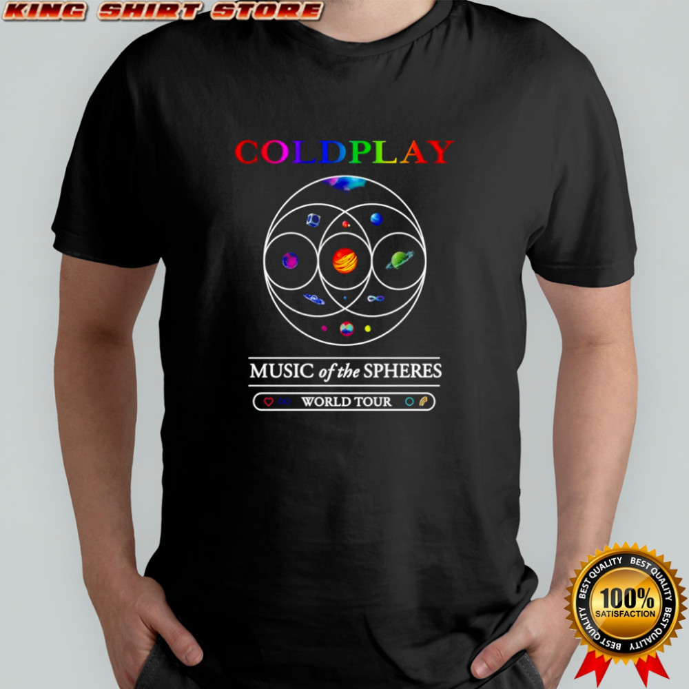 Coldplay music of the Spheres World Tour shirt