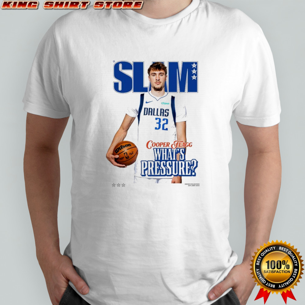 Cooper Flagg Slam What’s Pressure T-shirt