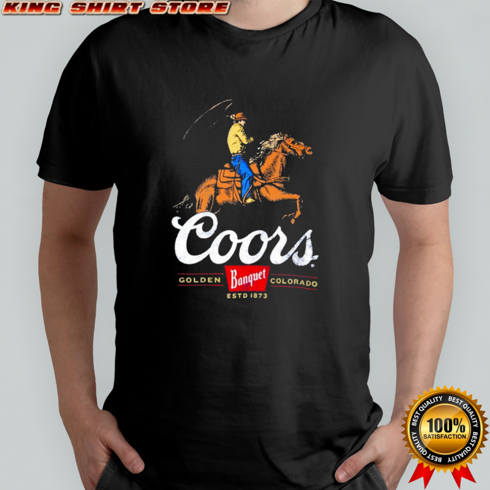 Coors Banquet Rodeo Cowboy Est 1873 T-shirt