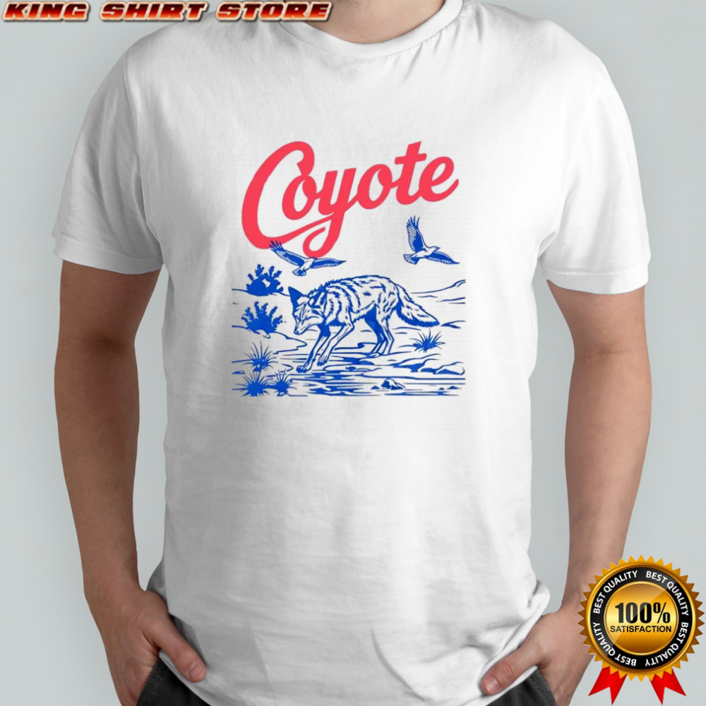 Coyote desert wildlife vintage graphic shirt