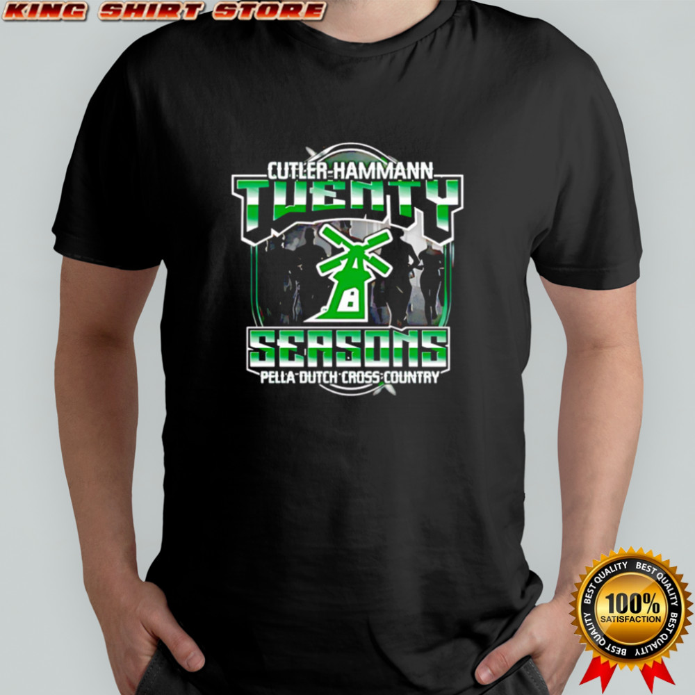 Cutler-hammann Twenty Seasons Pella Dutch Cross Country logo shirt
