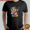 Dabbing Capy Bruh Teens Youth Kids Meme Rodent Lovers shirt