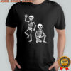 Dancing skeleton fuck Trump Halloween shirt