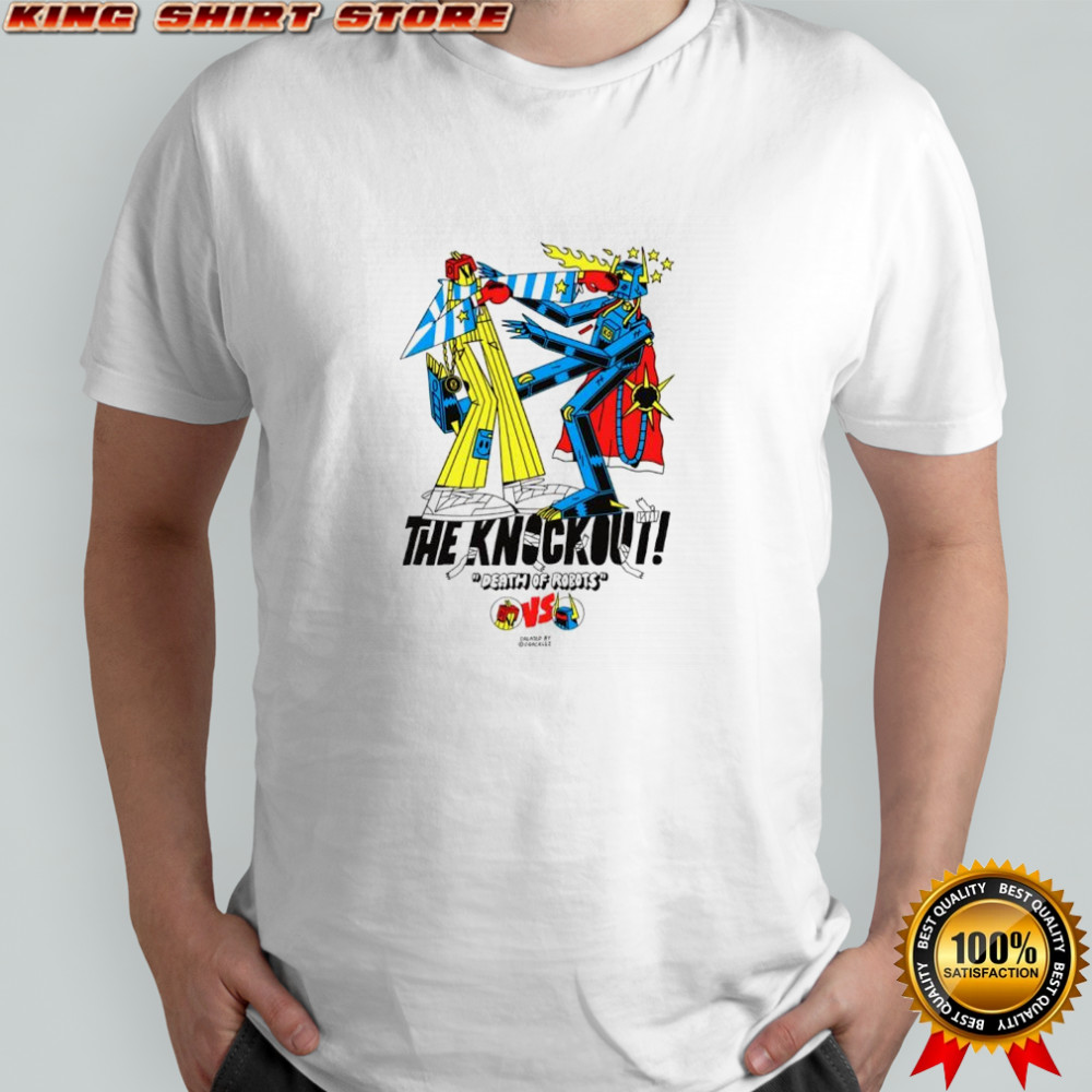 Death of robots the knock out vintage cartoon shirt