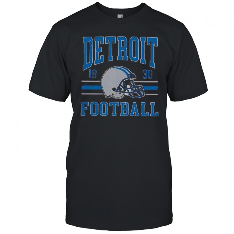 Detroit Football 1930 Helmet Vintage T-Shirt