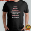Don’t racism bigotry patriarchy white supremacy shirt