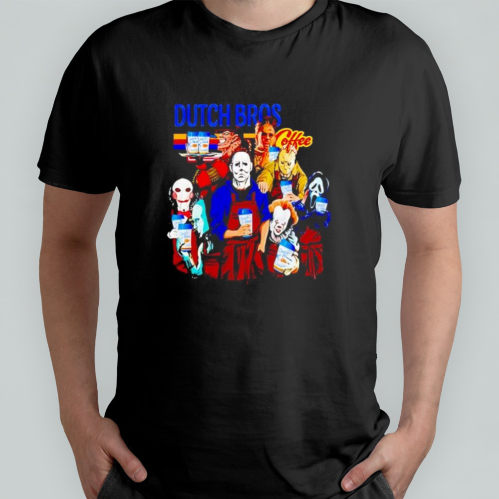Dutch bros Coffee Horror Halloween shirt