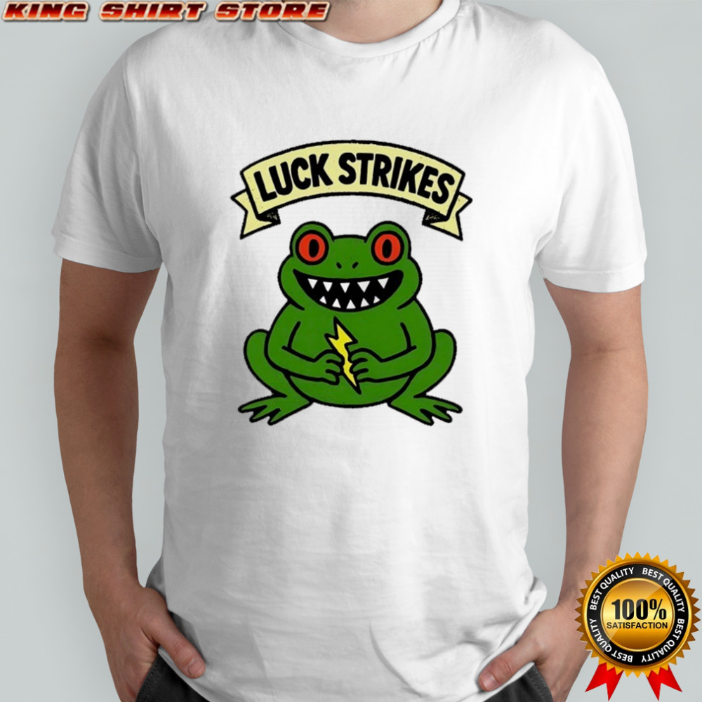Frog Lightning Luck Strikes the Electrifying Toad shirt