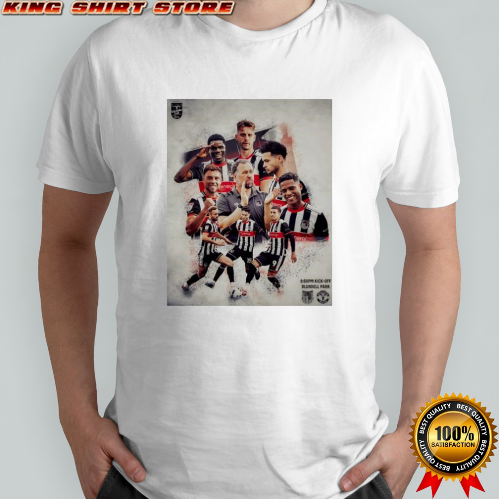 Grimsby Town soccer player shirt