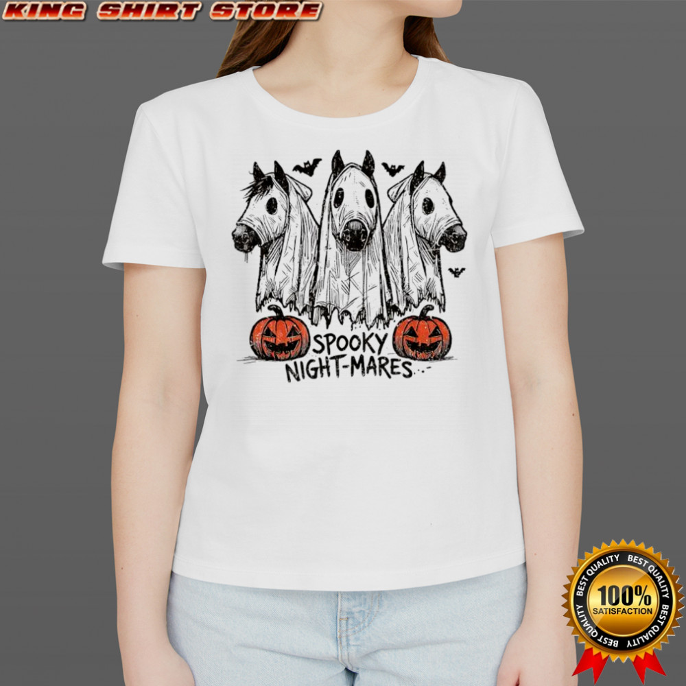 Halloween spooky night mares horse shirt