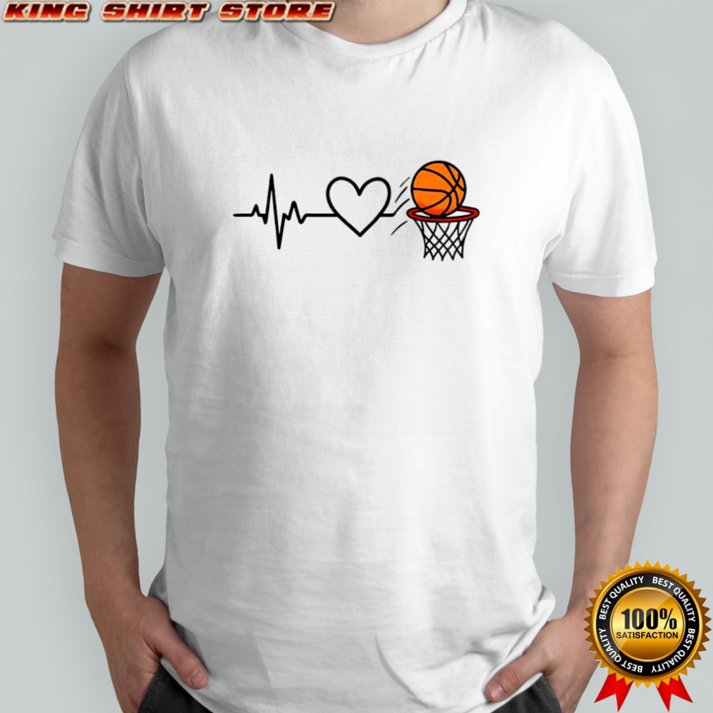 Heart of the basketball shirt