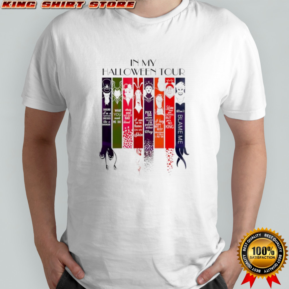 In my Halloween tour Disney villains vintage cartoon shirt