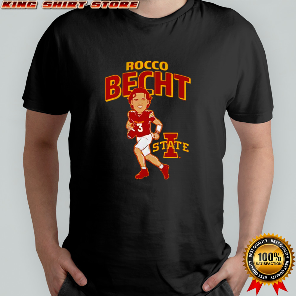 Iowa State football Rocco Becht caricature cartoon shirt