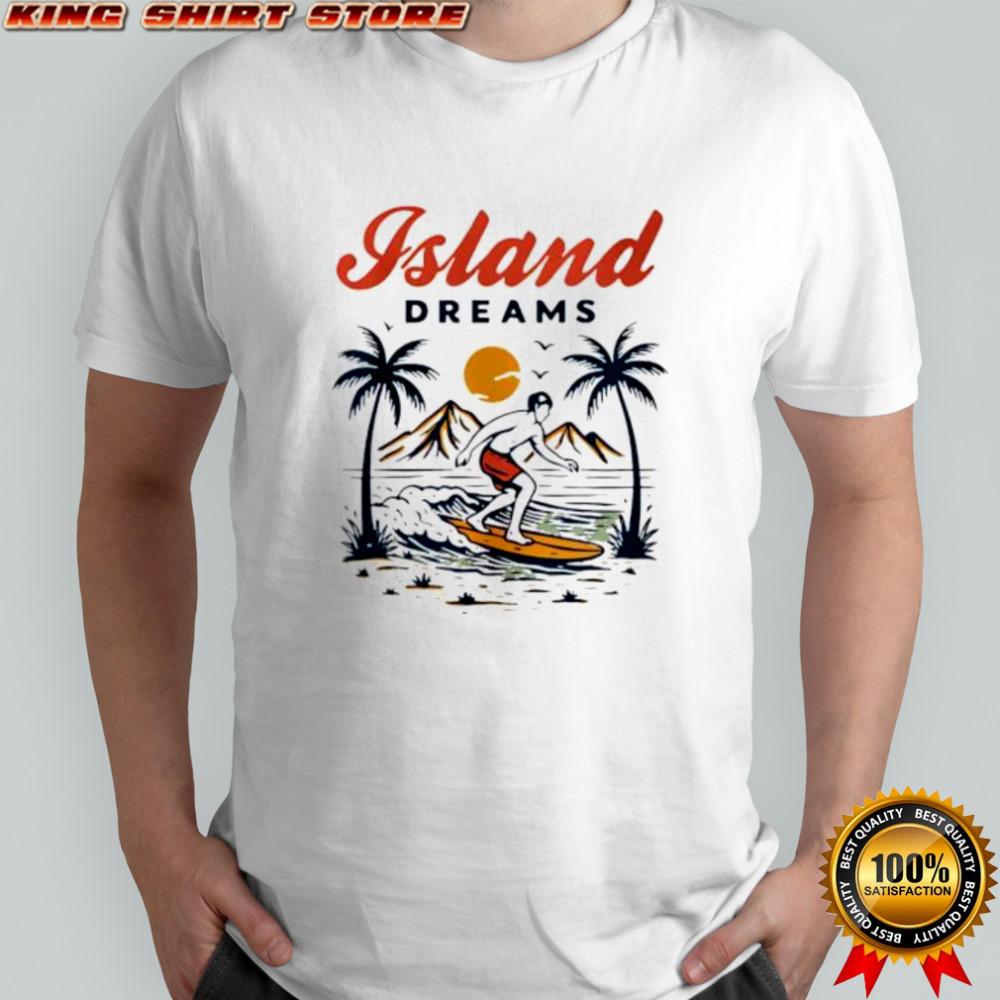 Island Dreams summer sunset shirt