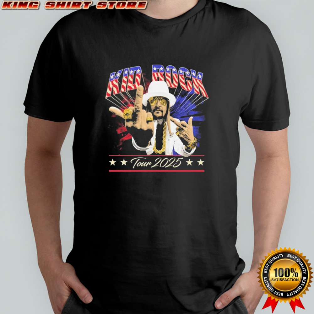 Kid Rock Middle Finger Tour 2025 T-shirt