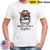 Kinda Busy Being A Dog Mom Messy Bun T-Shirt