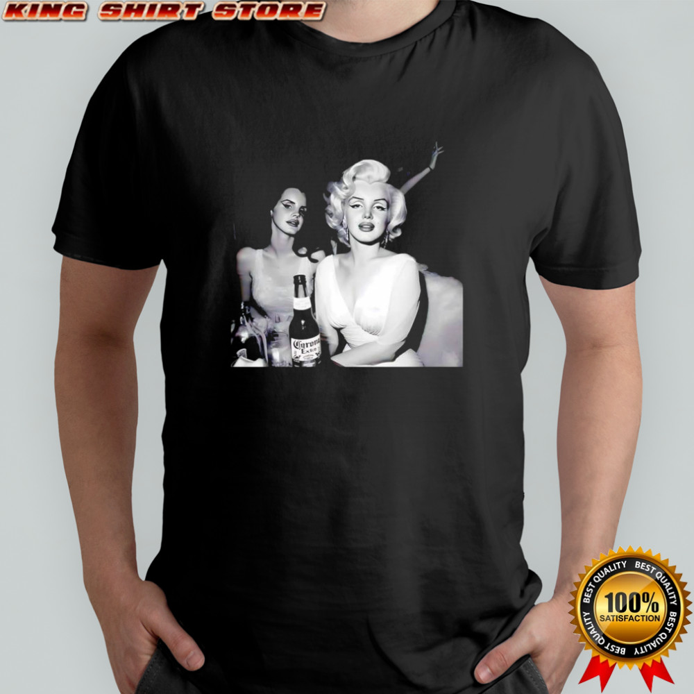 Lana Del Rey and Marilyn Monroe collage vintage graphic shirt