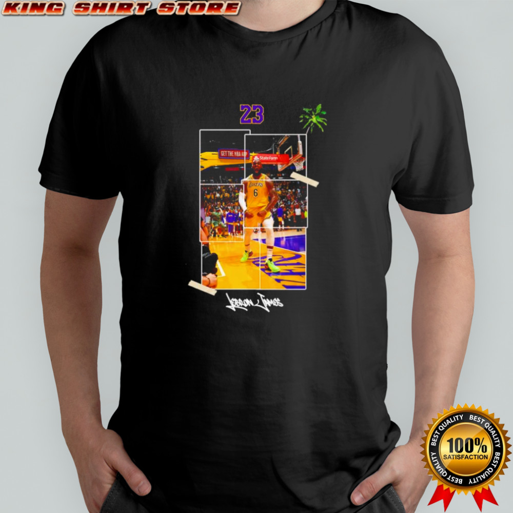 LeBron Los Angeles Lakers basketball Artwork shirt
