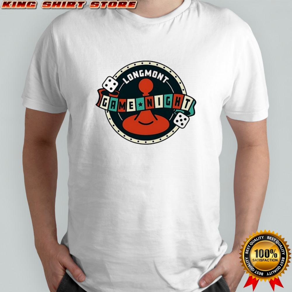 Longmont Game Night Dice logo shirt