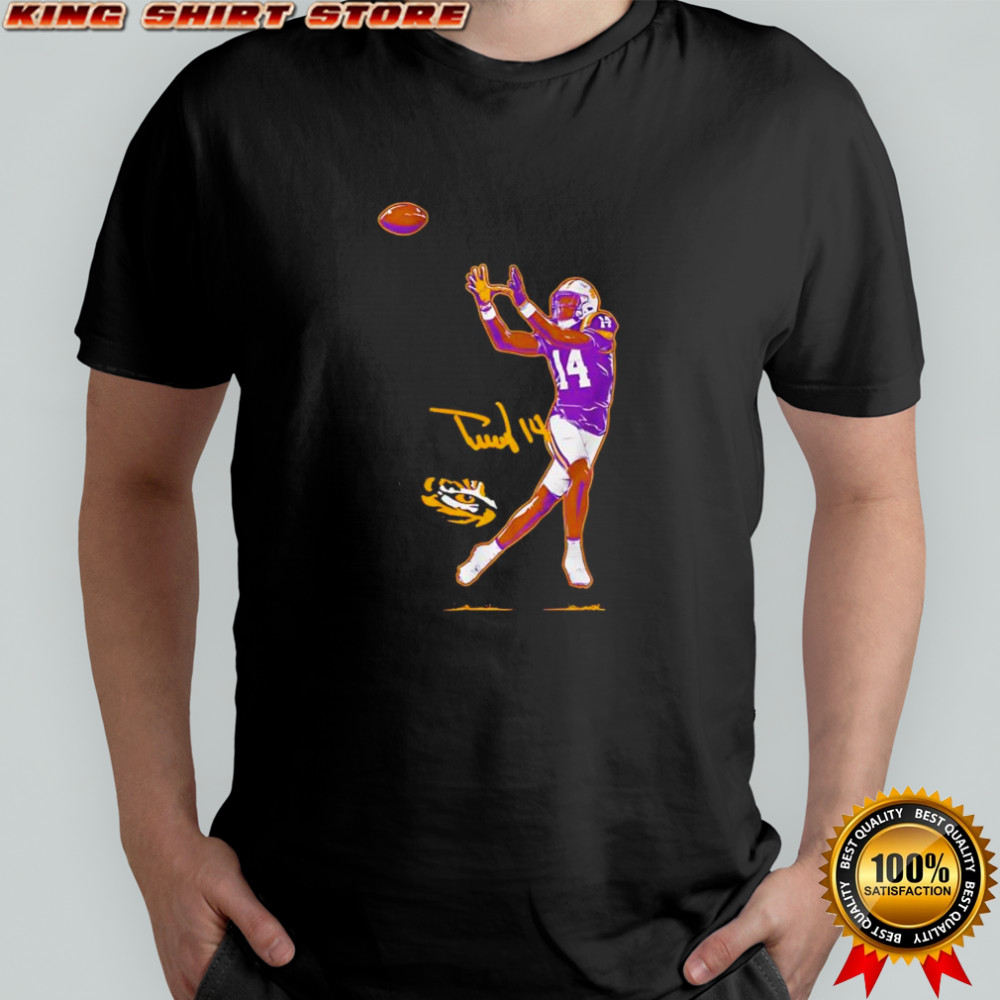 LSU Tigers football Trey’Dez Green superstar pose signature graphic shirt