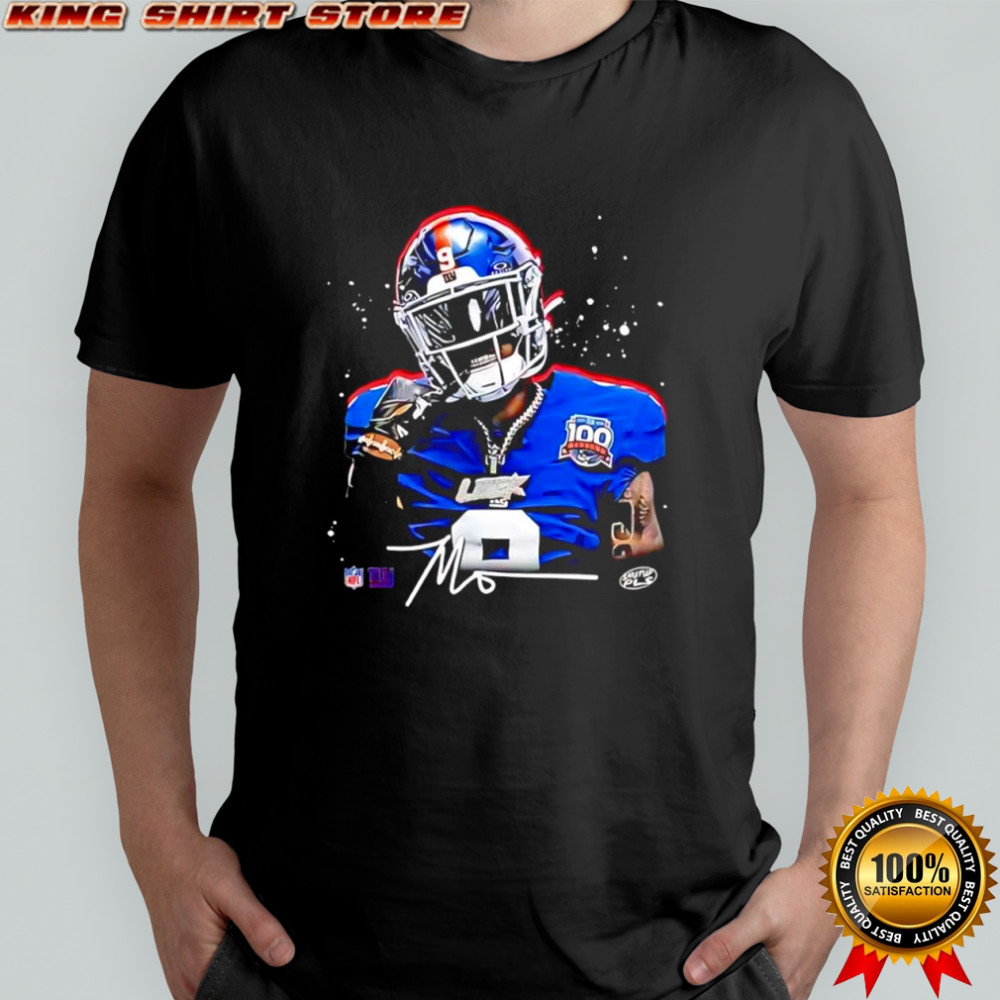 Malik Nabers NFL superstar pose signature shirt