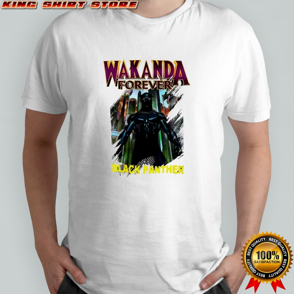 Marvel Black Panther Wakanda Forever comics shirt