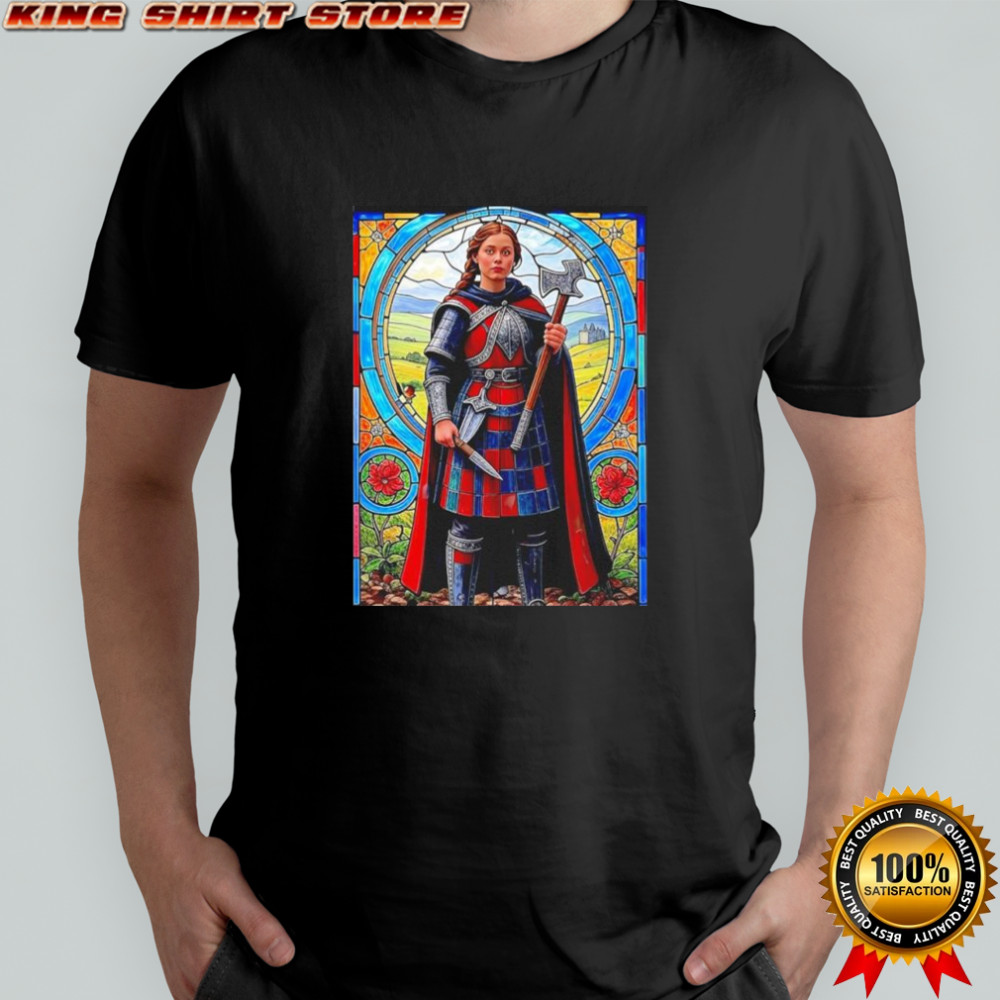 Mayah Sommers The Warrior Maiden in Stained Glass shirt