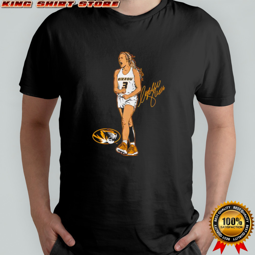 Missouri Tigers Sophie Cunningham superstar pose signature graphic shirt