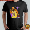 NBA LeBron James hold up 4 fingers shirt