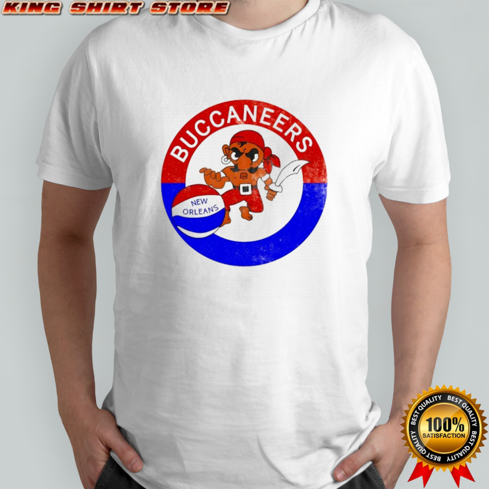 New Orleans Buccaneers American Basketball Association logo shirt