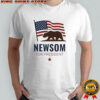 Newsom for President Gavin Newsom 2028 political American flag shirt