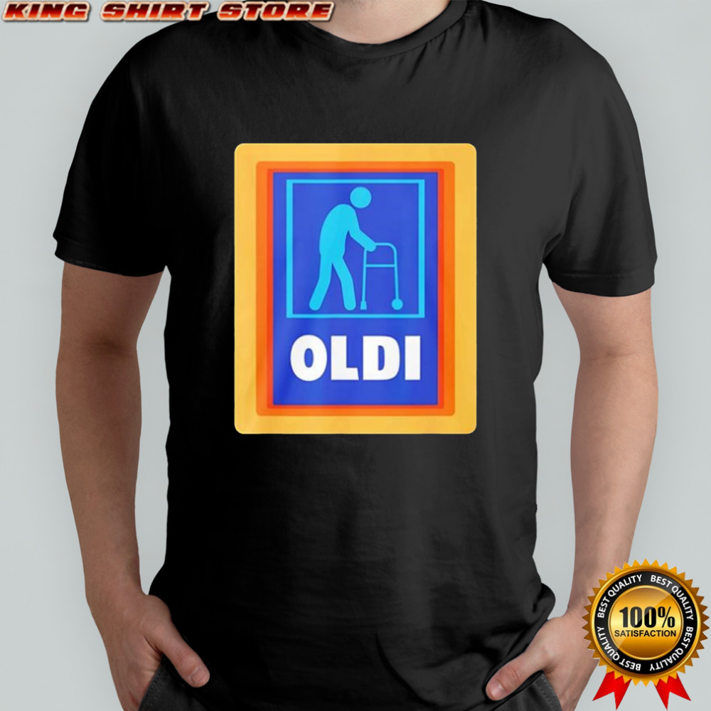 Oldi x Aldi Parody logo shirt