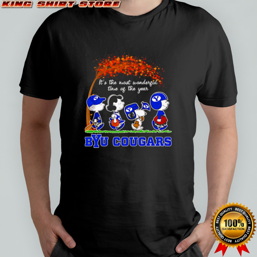 Peanuts it’s the most wonderful time of the year Byu Cougars shirt