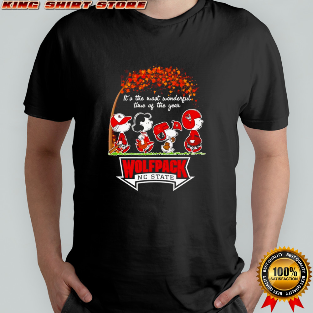 Peanuts it’s the most wonderful time of the year Wolfpack NC State shirt