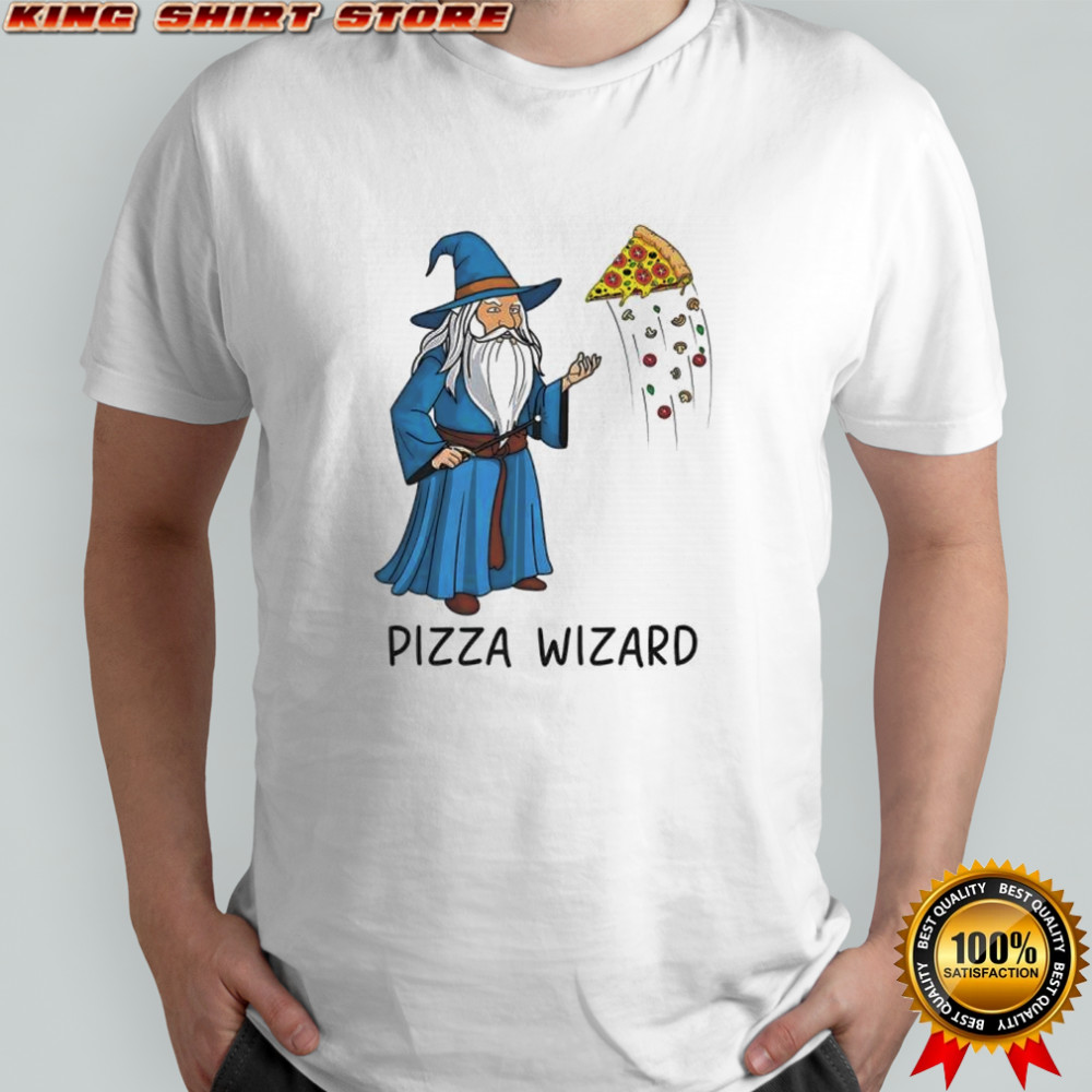 Pizza wizard funny fastfood lover shirt