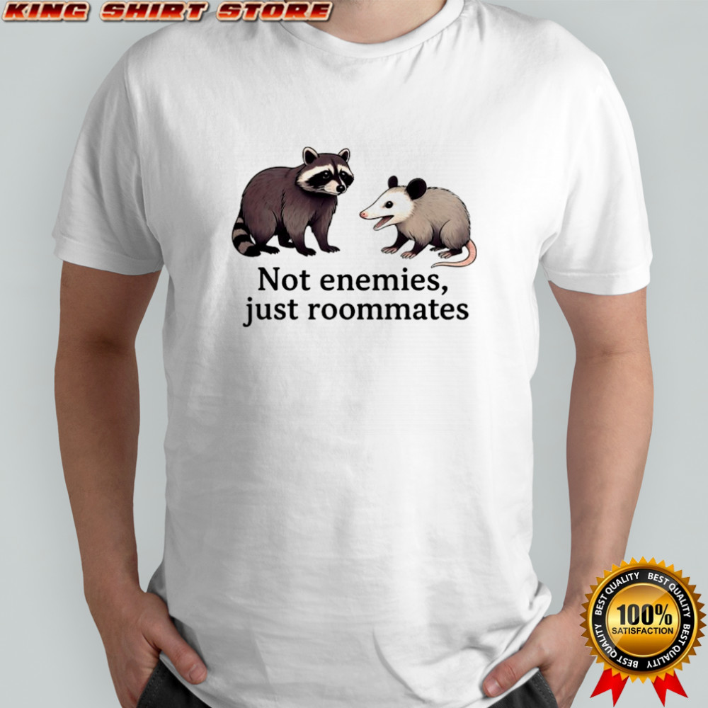 Raccoon and Opossum not enemies just roommates shirt