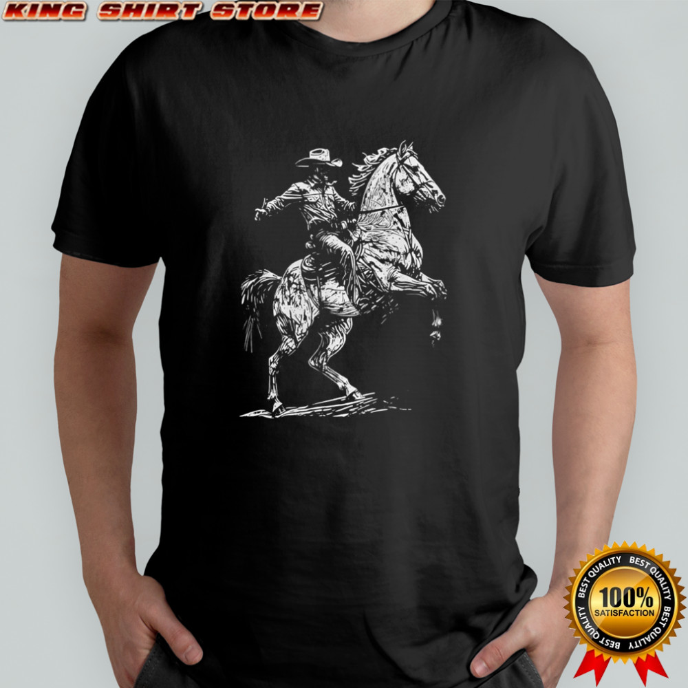 Retro western Rodeo cowboy graphic shirt