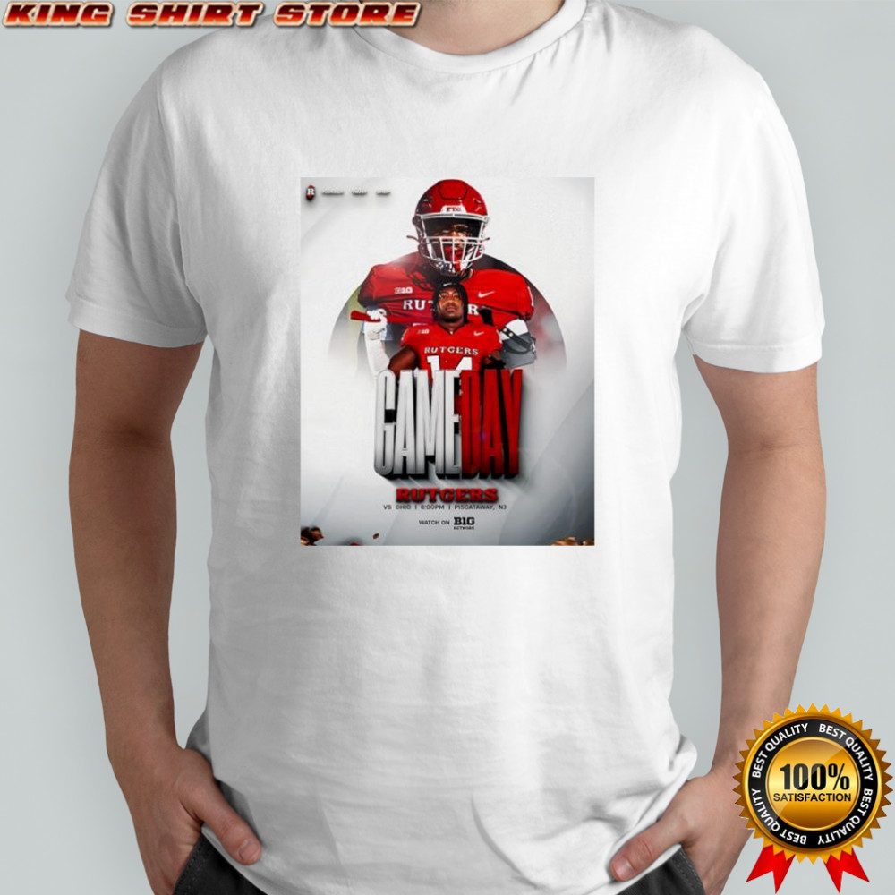 Rutgers Scarlet Knights football gameday vs Ohio graphic shirt
